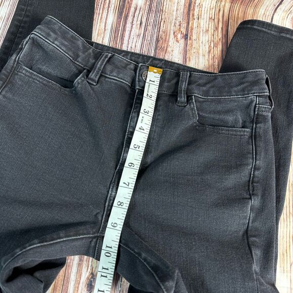 American Eagle SUPER HI RISE JEGGING Size 8 Short Black Jeans Denim Pants 26x24 - Picture 7 of 13